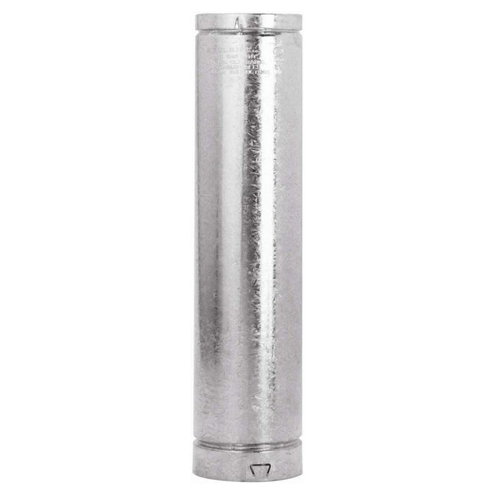 Selkirk 4" Diameter Round Pipe, Aluminum Type B Gas Vent, 36" Length, 104036