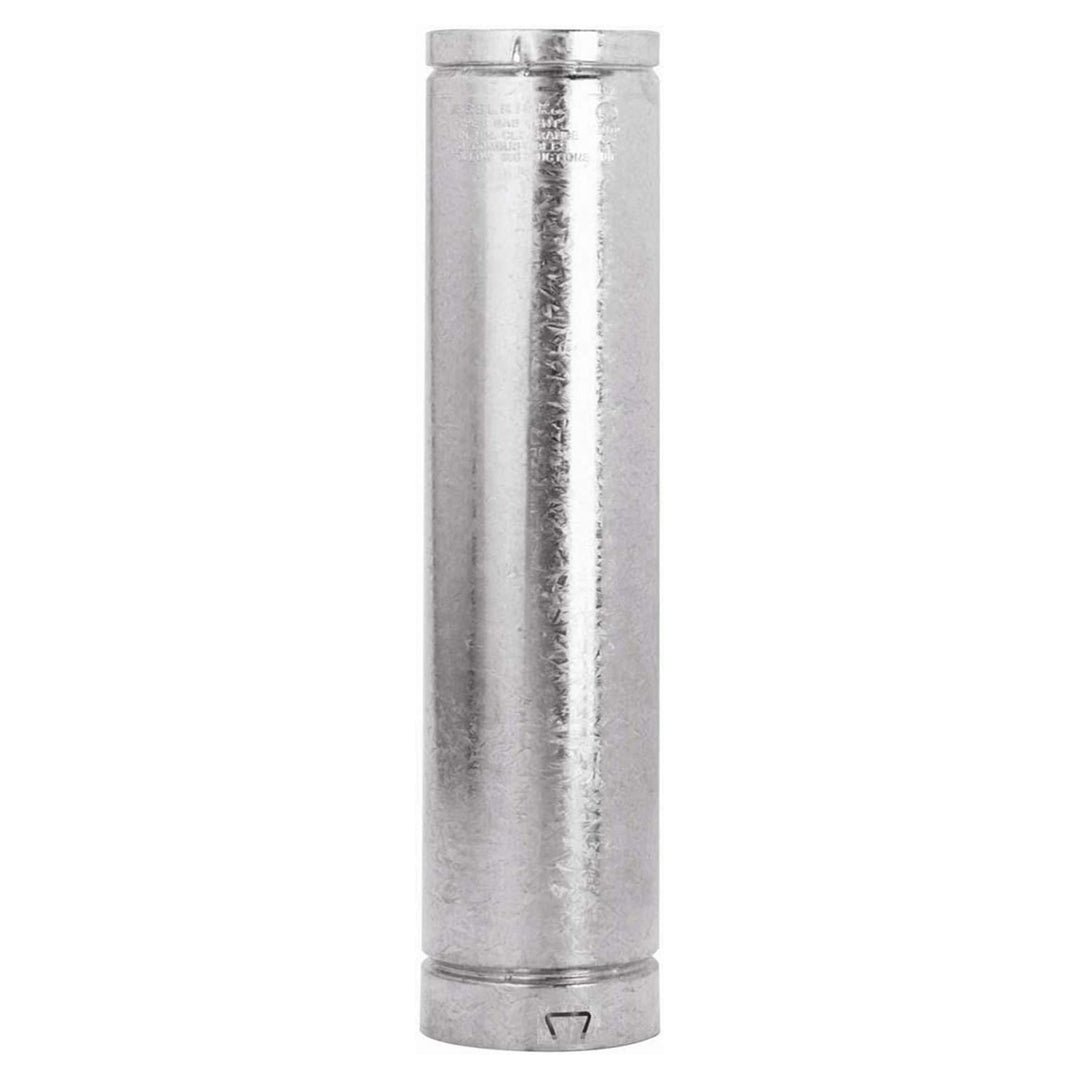Selkirk 4" Diameter Round Pipe, Aluminum Type B Gas Vent, 36" Length, 104036