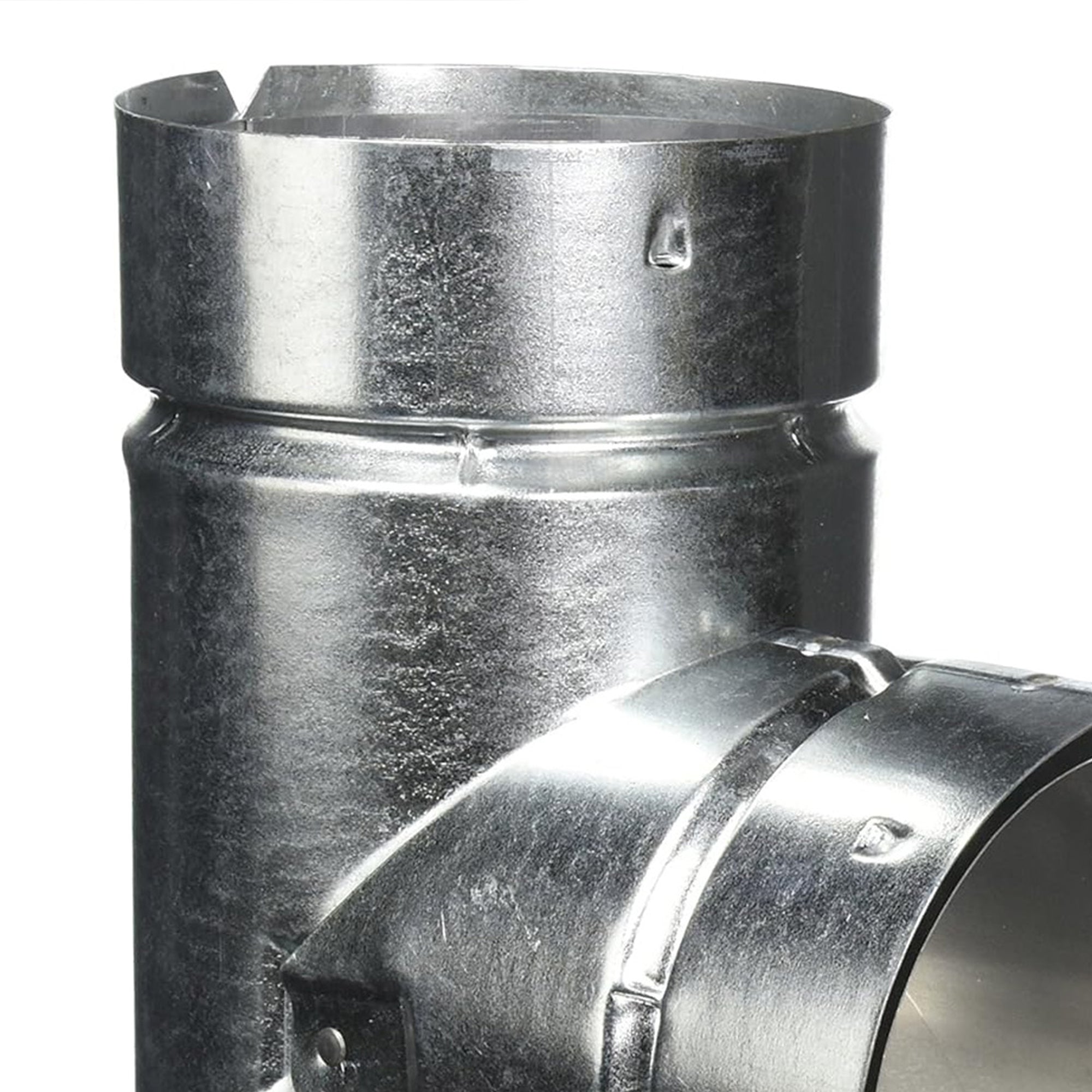 Selkirk 4" Diameter Round Tee, Aluminum Double Wall Type B Gas Vent, 104100 - VMInnovations