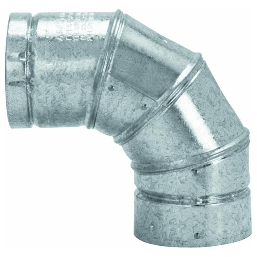 Selkirk Type B Gas Vent with 3" Diameter and 90 Degree Adjustable Elbow, 103230