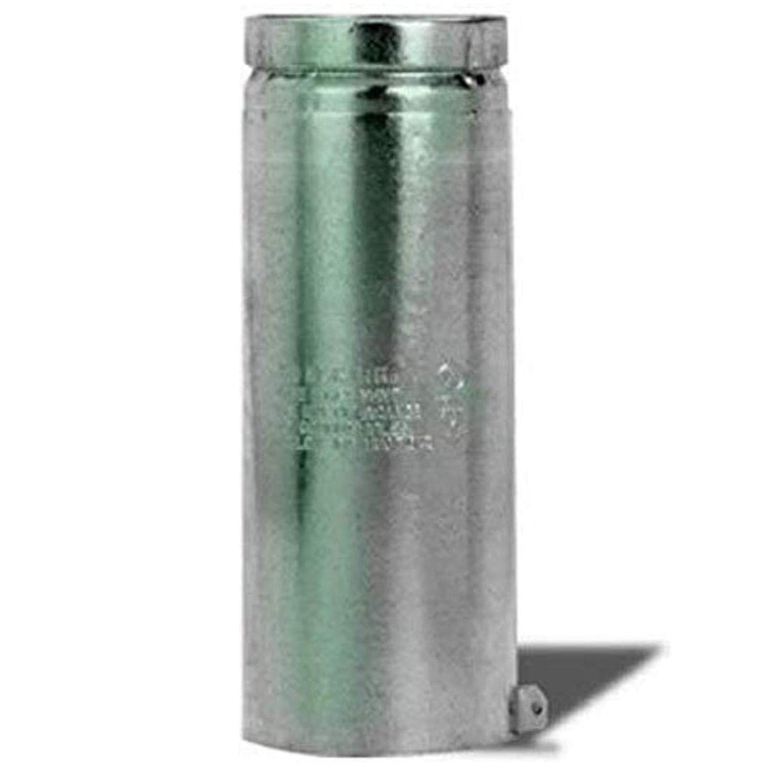 Selkirk 4" Diameter Adjustable 12" Long Pipe, Aluminum Type B Gas Vent, 104082