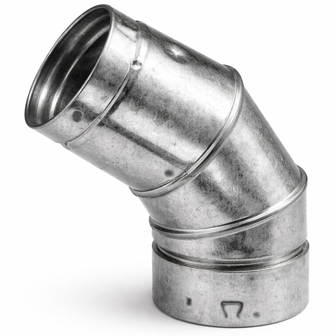 Selkirk 4" Diameter Adjustable Elbow, Aluminum Type B Gas Vent 45/60, 104222