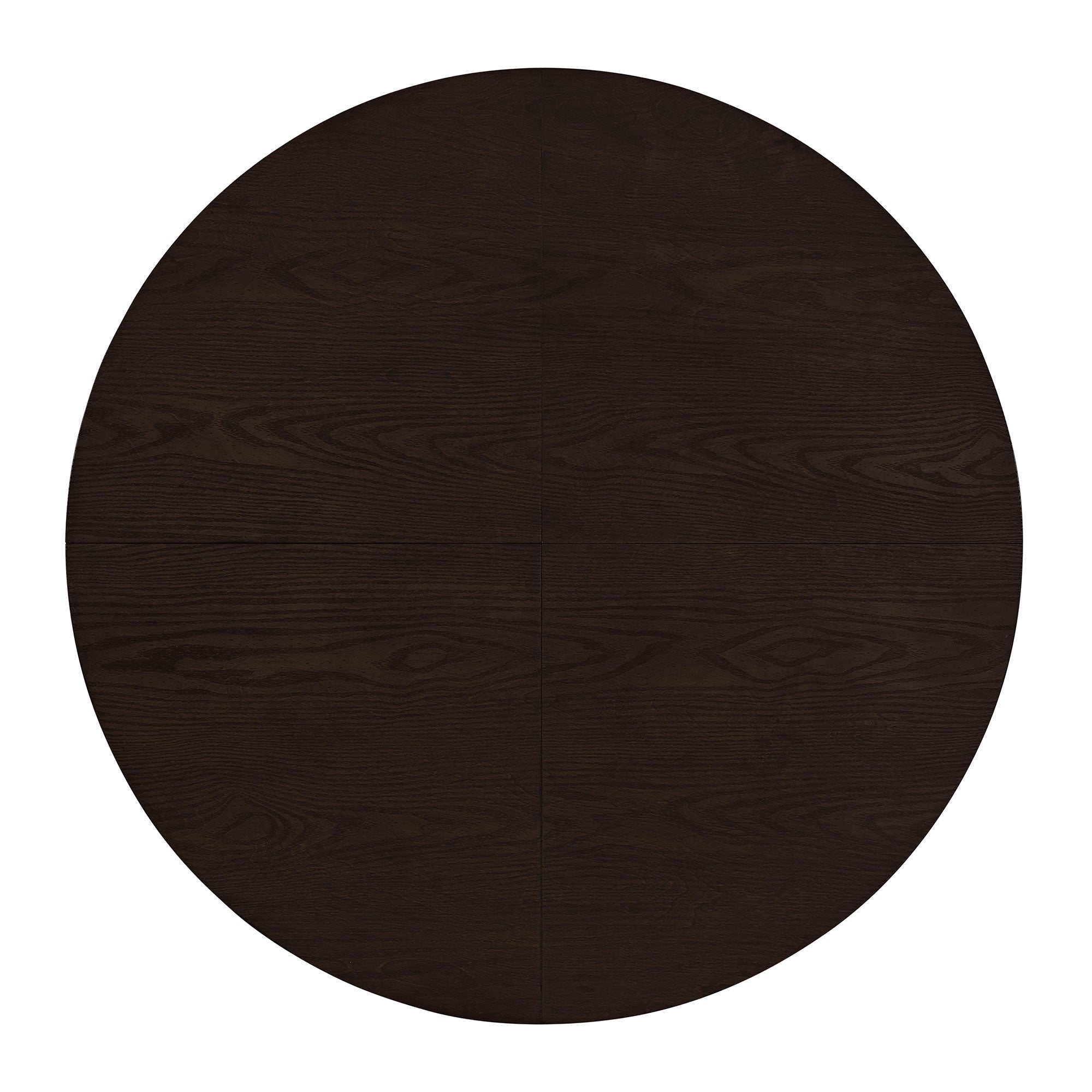 ROME + OAK Farmhouse Dining Set with 40" Round Table and 4 Chairs, Dark Brown