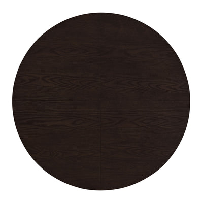 ROME + OAK Farmhouse Dining Set with 40" Round Table and 4 Chairs, Dark Brown