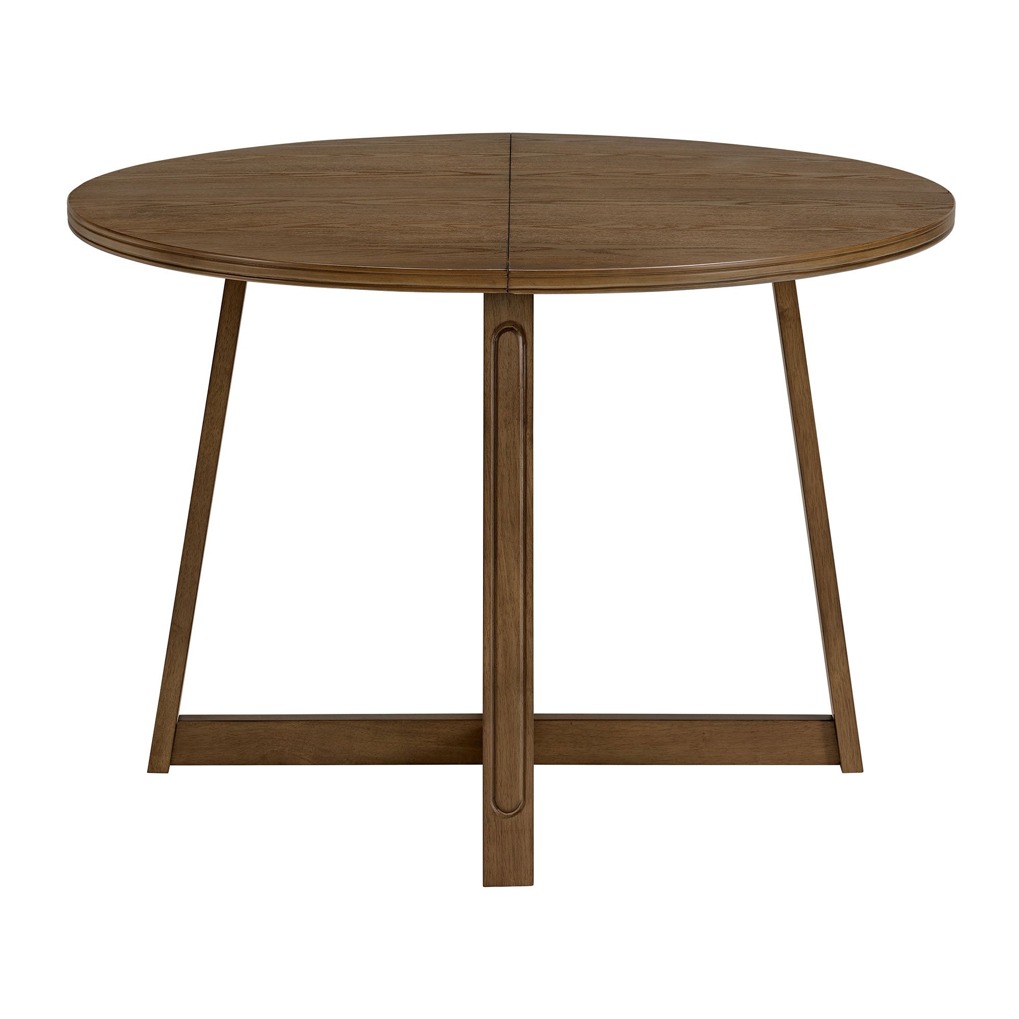 ROME + OAK Dining Set with 4 Remy Chairs & Worton 45" Round Table, Weathered Oak - VMInnovations