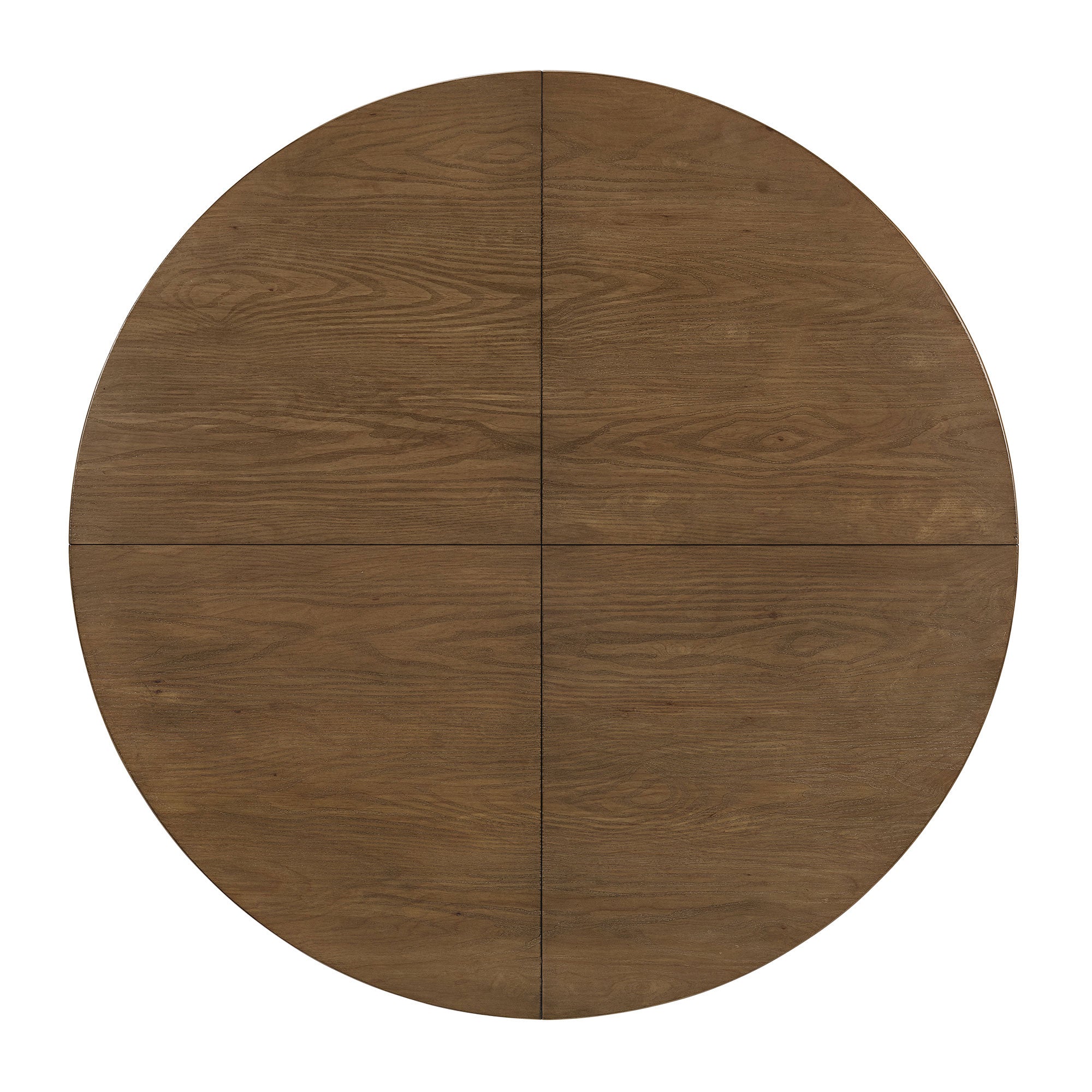 ROME + OAK Dining Set with 4 Remy Chairs & Worton 45" Round Table, Weathered Oak - VMInnovations