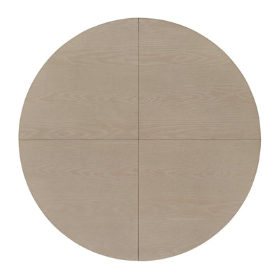 ROME + OAK Rumson 44" Modern Farmhouse Pedestal Dining Table, Rustic Beige - VMInnovations