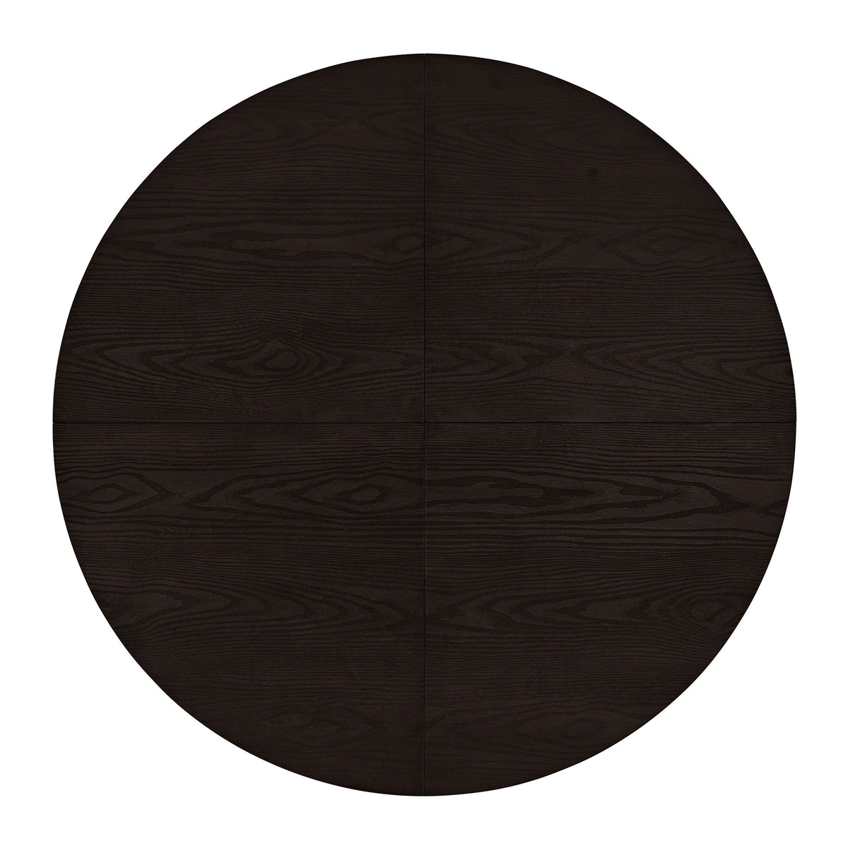 ROME + OAK Farmhouse Dining Set with 44" Round Table and 4 Chairs, Dark Brown
