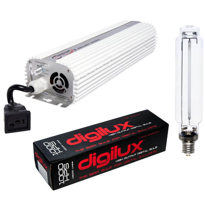 QUANTUM 1000W Watt Digital Dimmable Ballast + DIGILUX 1000W HPS Grow Light Bulb
