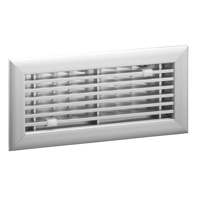 Hart & Cooley 6" x 14" Aluminum Floor Register, HVAC Air Vent Cover, White - VMInnovations