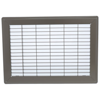 Hart & Cooley 6" x 24" Heavy Duty Steel Floor Grille, HVAC Vent Cover, Brown - VMInnovations