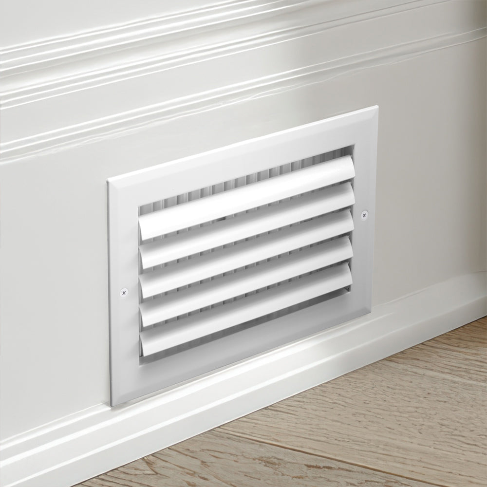 Hart & Cooley 12"x6" Aluminum Curved Blade Register Multi-Shutter Damper, 1-Way