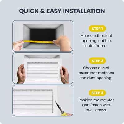 Hart & Cooley 12"x12" Aluminum Curved Blade Register Multi-Shutter Damper, 1-Way - VMInnovations