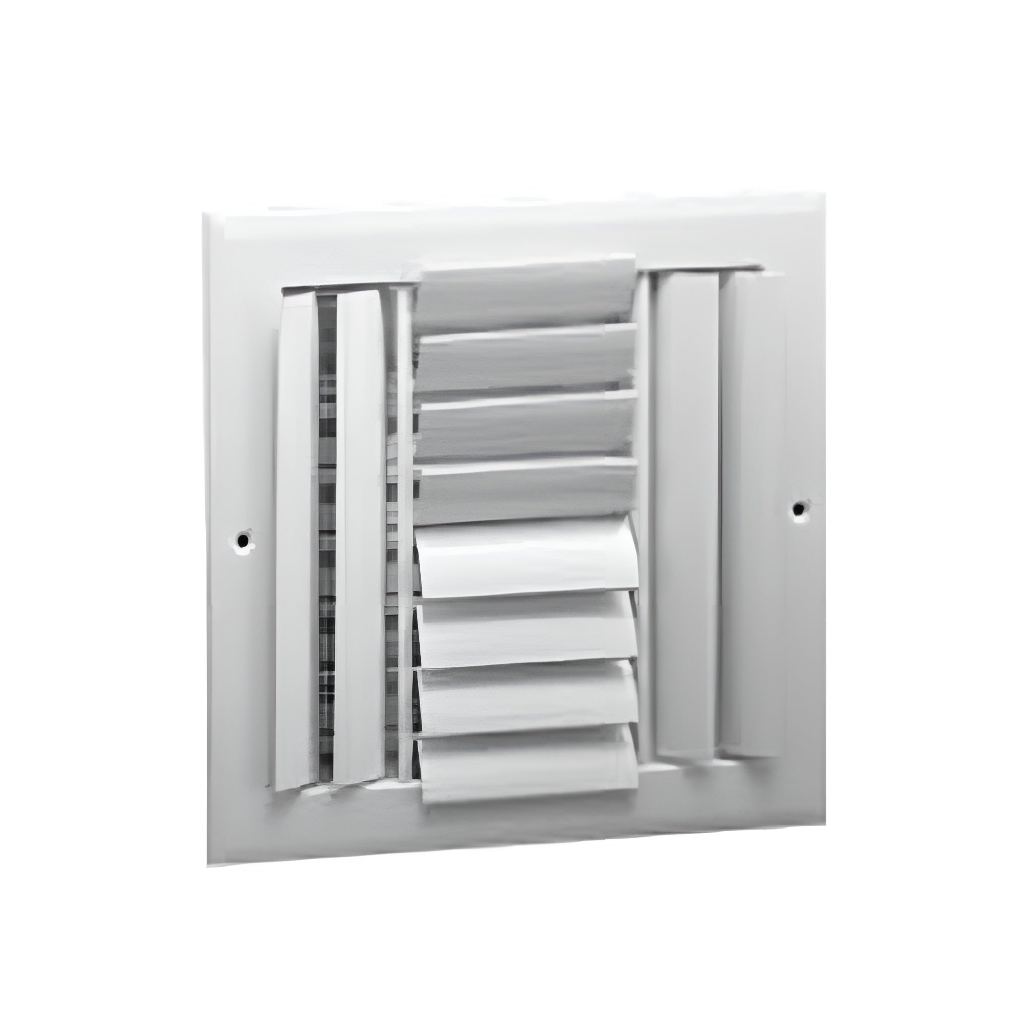 Hart & Cooley 12"x12" Aluminum Curved Blade Register Multi-Shutter Damper, 4-Way - VMInnovations
