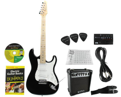 Kona KEFD39PK 39" Electric Guitar Starter Pack + Extras - Open Box