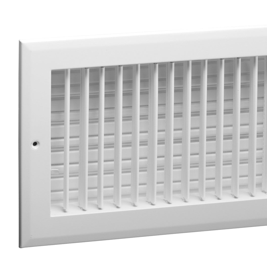 Hart & Cooley 8 x 8 Inch Air Vent Cover, Register w/Multi-Shutter Damper, White