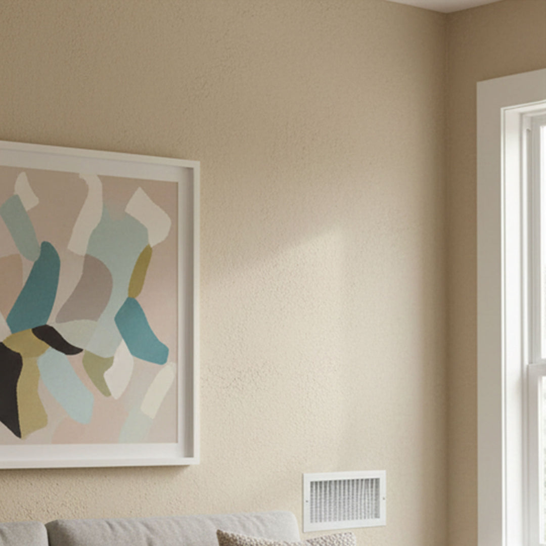 Hart & Cooley 8 x 8 Inch Air Vent Cover, Register w/Multi-Shutter Damper, White