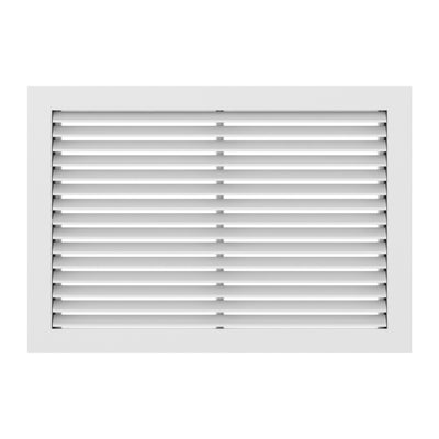 Hart & Cooley Return Air Grille 14” x 6” Aluminum, 45 Degree Fixed Blade, White (Open Box)
