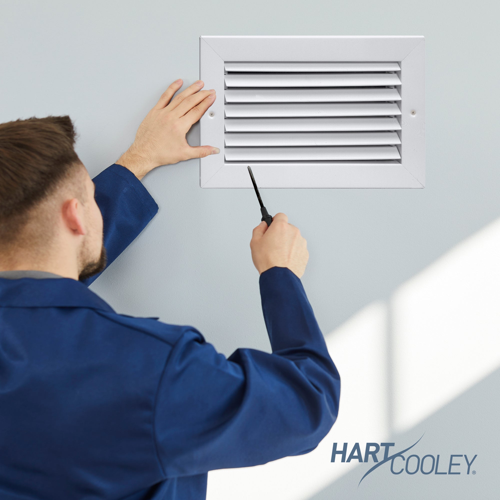 Hart & Cooley 6" X 6" Steel Return Air Grille with Fixed 35 Degree Blade, White - VMInnovations