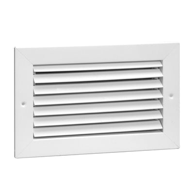 Hart & Cooley 12" X 6" Steel Return Air Grille with Fixed 35 Degree Blade, White - VMInnovations