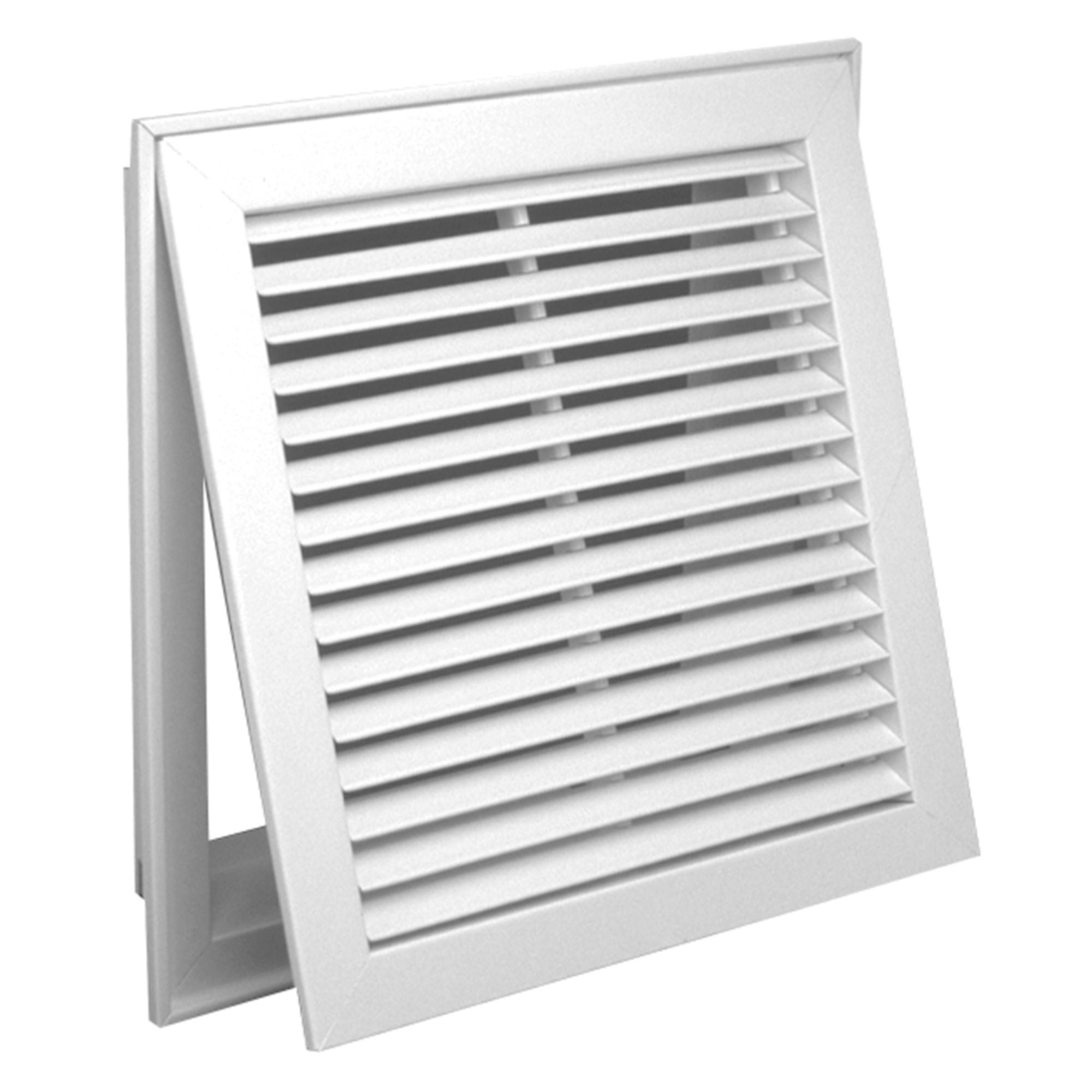 Hart & Cooley 25"X20" Steel Return Air Filter Grille, 35 Degree Blade, White - VMInnovations