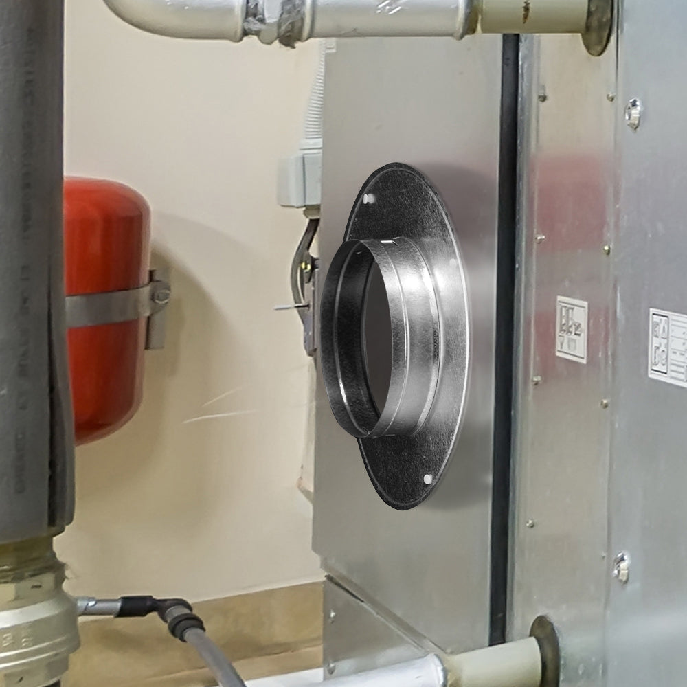Hart & Cooley Snap-In Ring Collar, 6 Inch Galvanized Steel HVAC Duct Connector - VMInnovations
