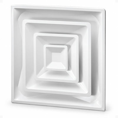 Hart & Cooley Steel 4-Way Diffuse with 3 Cone Design and 10 Inch Fixed Collar - VMInnovations