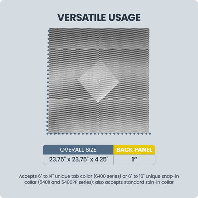 Hart & Cooley Steel Perforated Supply with R4.2 Fiberglass Molded Insulation - VMInnovations