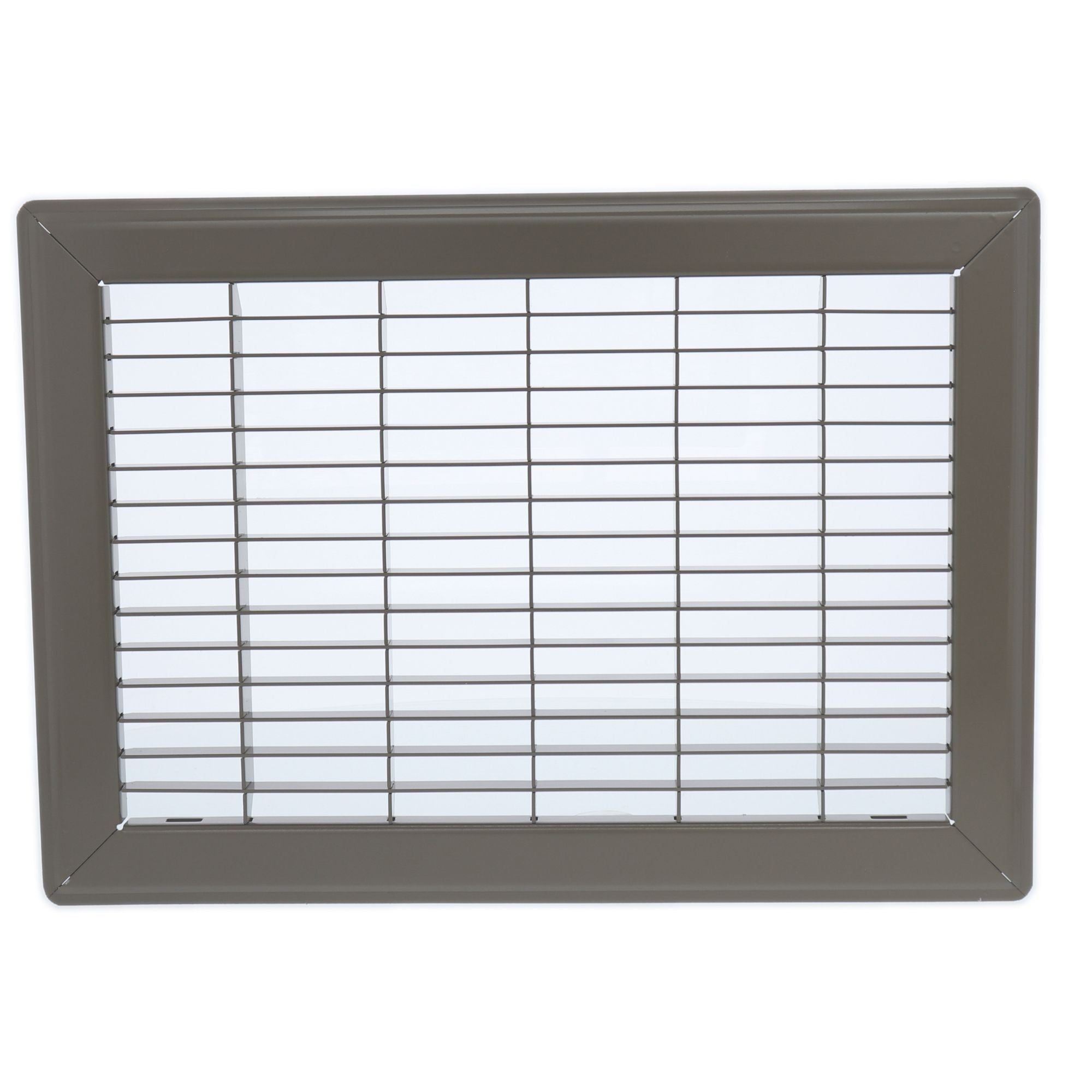 Hart & Cooley 14" x 20" Heavy Duty Steel Floor Grille, HVAC Vent Cover, Brown - VMInnovations