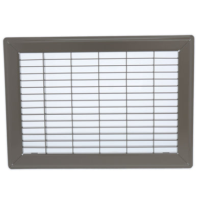 Hart & Cooley 14" x 20" Heavy Duty Steel Floor Grille, HVAC Vent Cover, Brown - VMInnovations