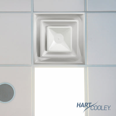 Hart & Cooley Steel 4-Way Diffuse with 2 Cone Design and 6 Inch Fixed Collar - VMInnovations
