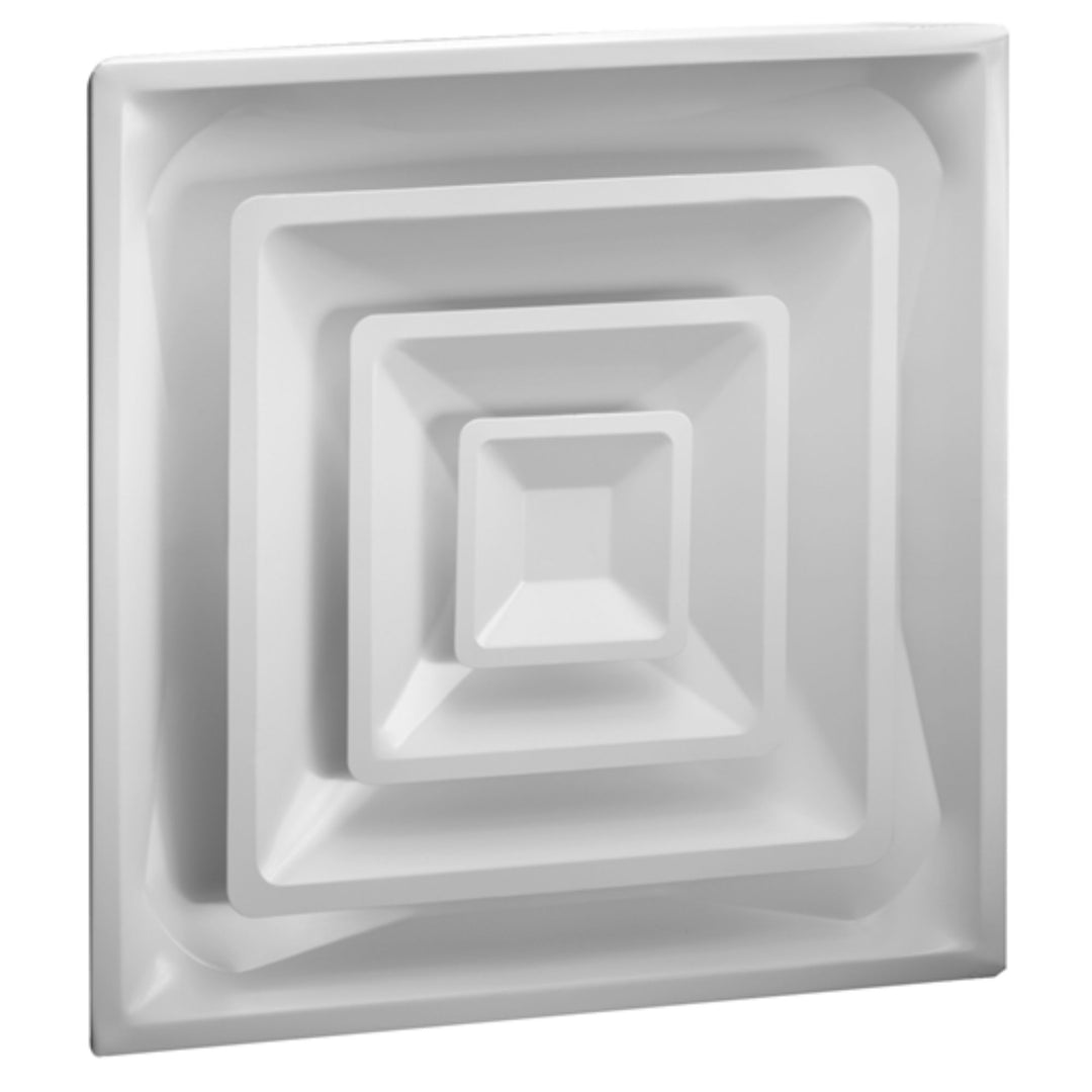 Hart & Cooley Steel 4-Way Diffuse with 3 Cone Design and 8 Inch Fixed Collar