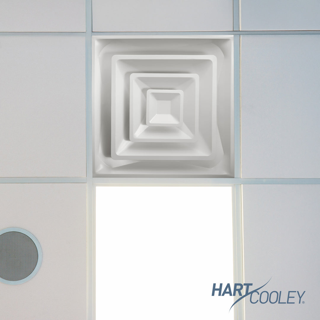 Hart & Cooley Steel 4-Way Diffuse with 3 Cone Design and 10 Inch Fixed Collar