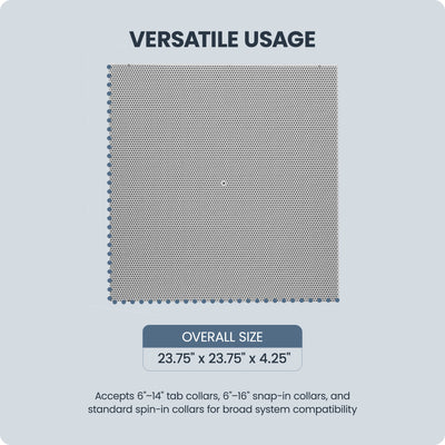 Hart & Cooley Steel Perforated Face Air Filter Grille, R4.2 Molded Insulation - VMInnovations