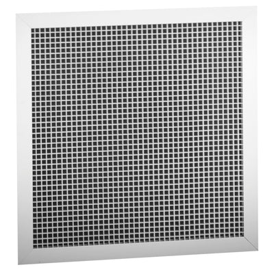 Hart & Cooley 22" X 10" Aluminum Eggcrate Style Face Return Air Grille, White - VMInnovations