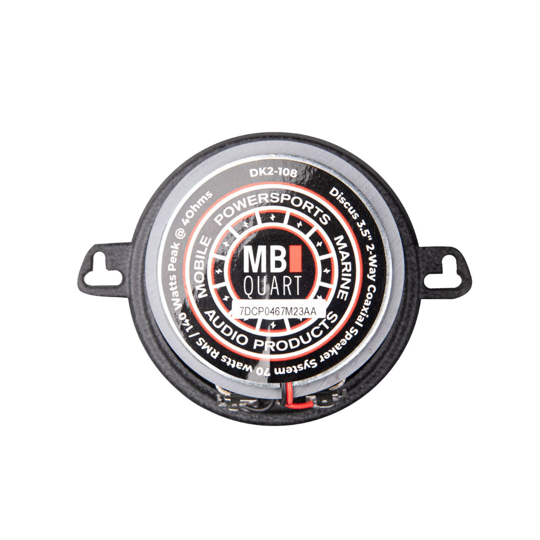 MB Quart Discus 3.5" 2-Way Car Audio Component Coaxial Speakers, 70W Peak Power