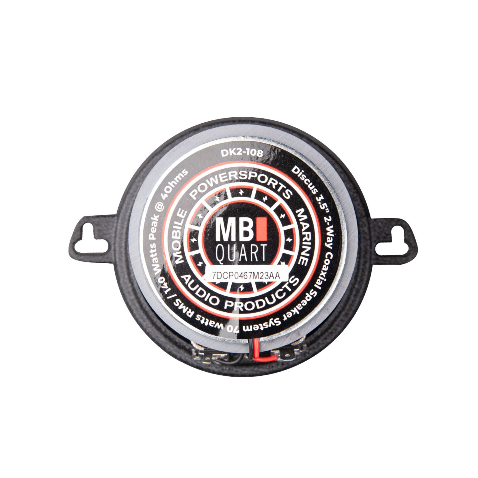 MB Quart Discus 3.5" 2-Way Car Audio Component Coaxial Speakers, 70W Peak Power - VMInnovations
