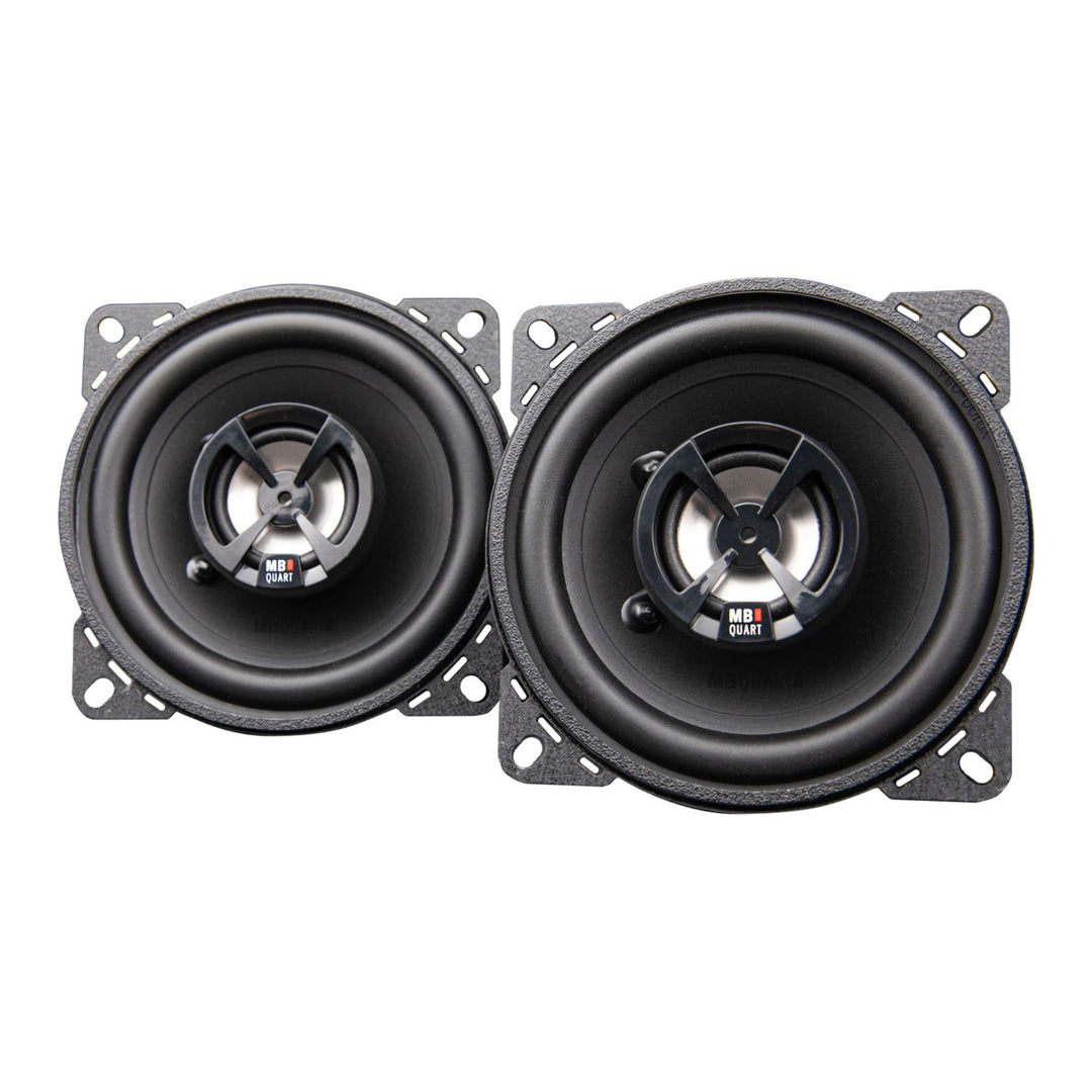 MB Quart Discus 4" 2-Way Car Audio Component Coaxial Speakers, 80W Peak Power