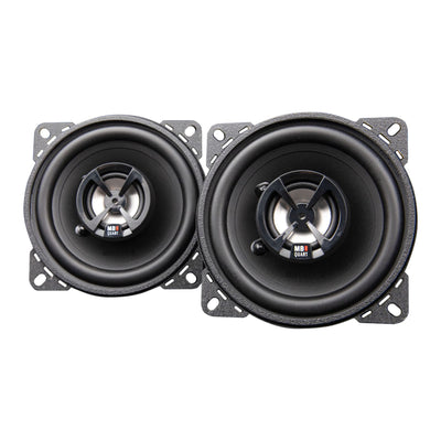 MB Quart Discus 4" 2-Way Car Audio Component Coaxial Speakers, 80W Peak Power - VMInnovations