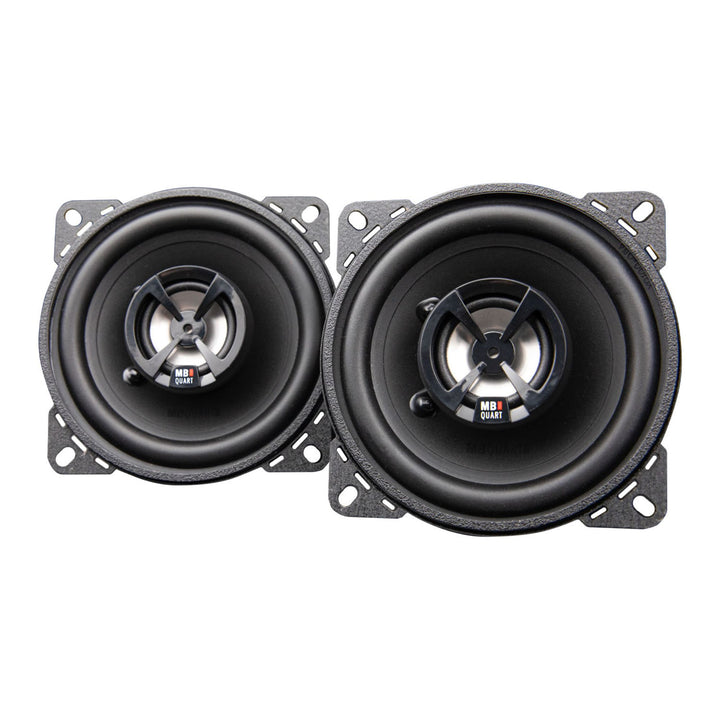 MB Quart Discus 4" 2-Way Car Audio Component Coaxial Speakers, 80W Peak Power