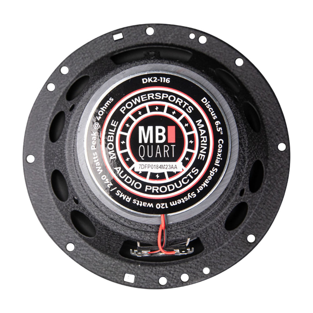 MB Quart Discus 6.5" 3-Way Car Audio Component Coaxial Speakers, 120W Peak Power