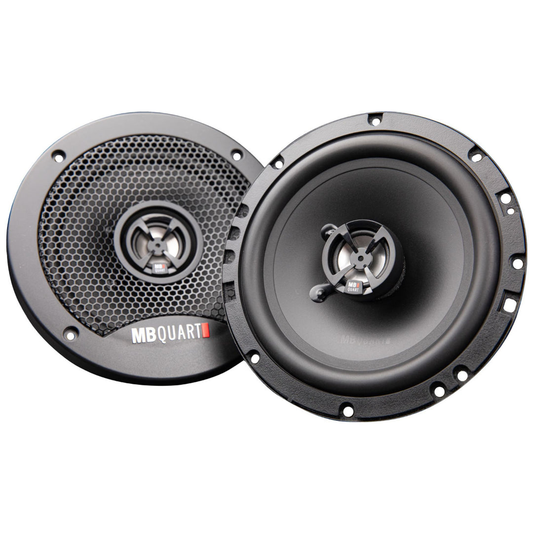 MB Quart Discus 6.5" 3-Way Car Audio Component Coaxial Speakers, 120W Peak Power