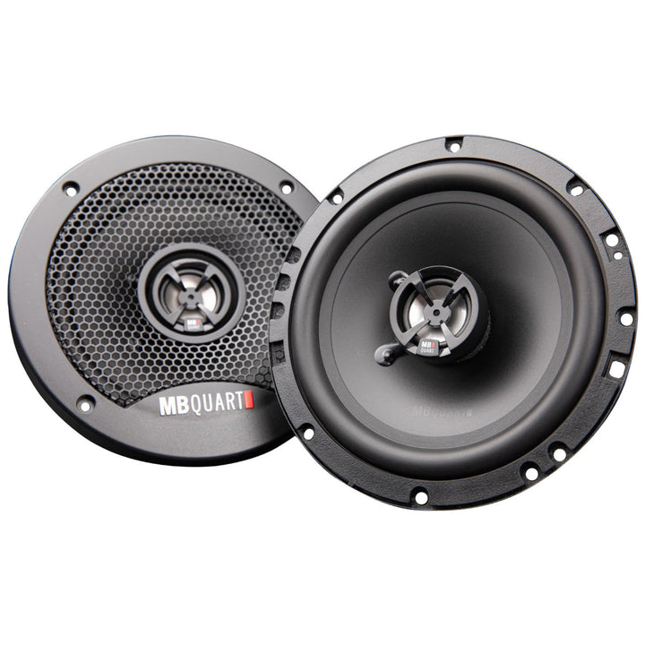 MB Quart Discus 6.5" 3-Way Car Audio Component Coaxial Speakers, 120W Peak Power