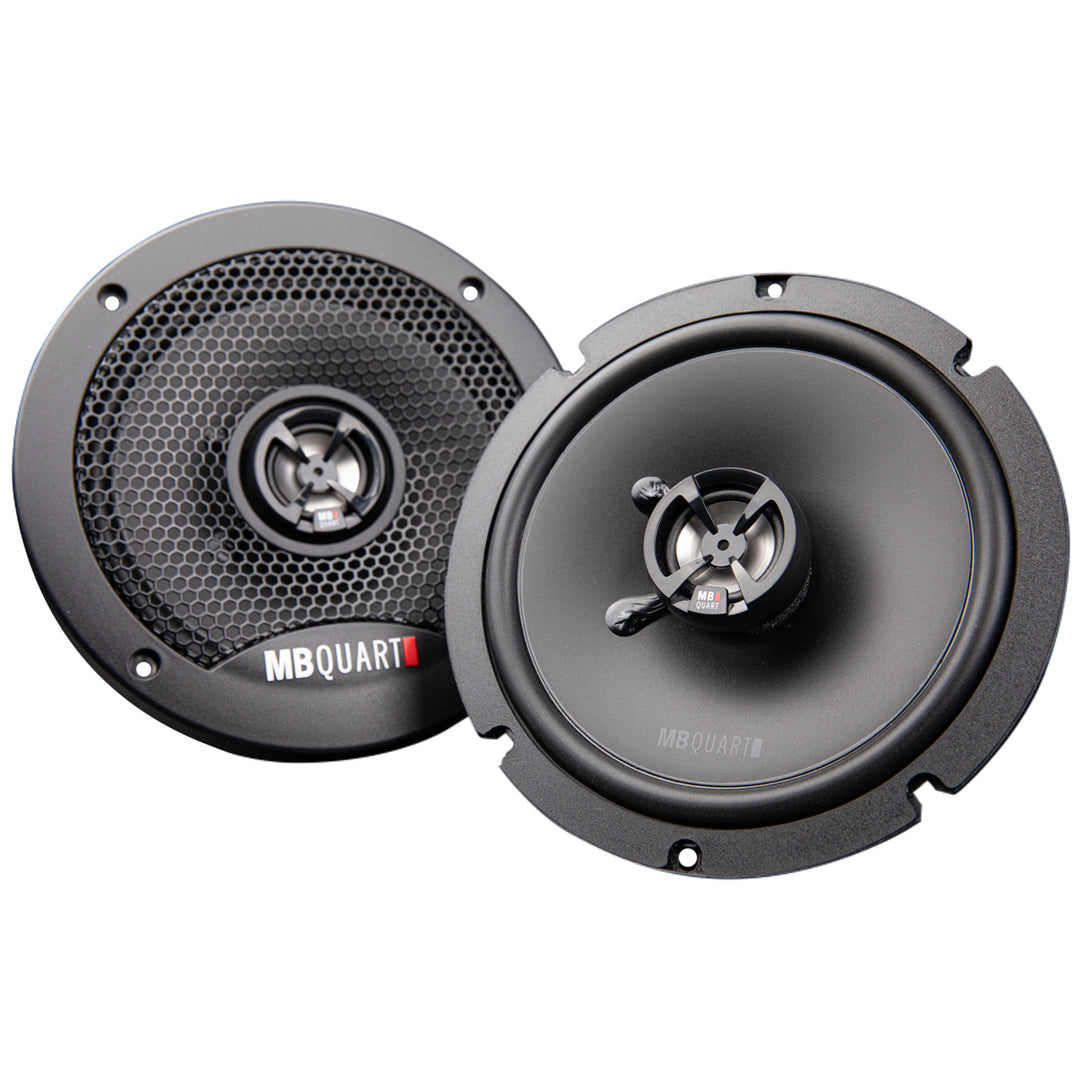 MB Quart DK2-116S Discus 6.5-Inch Shallow Mount 2-Way Coaxial Car Speakers - VMInnovations