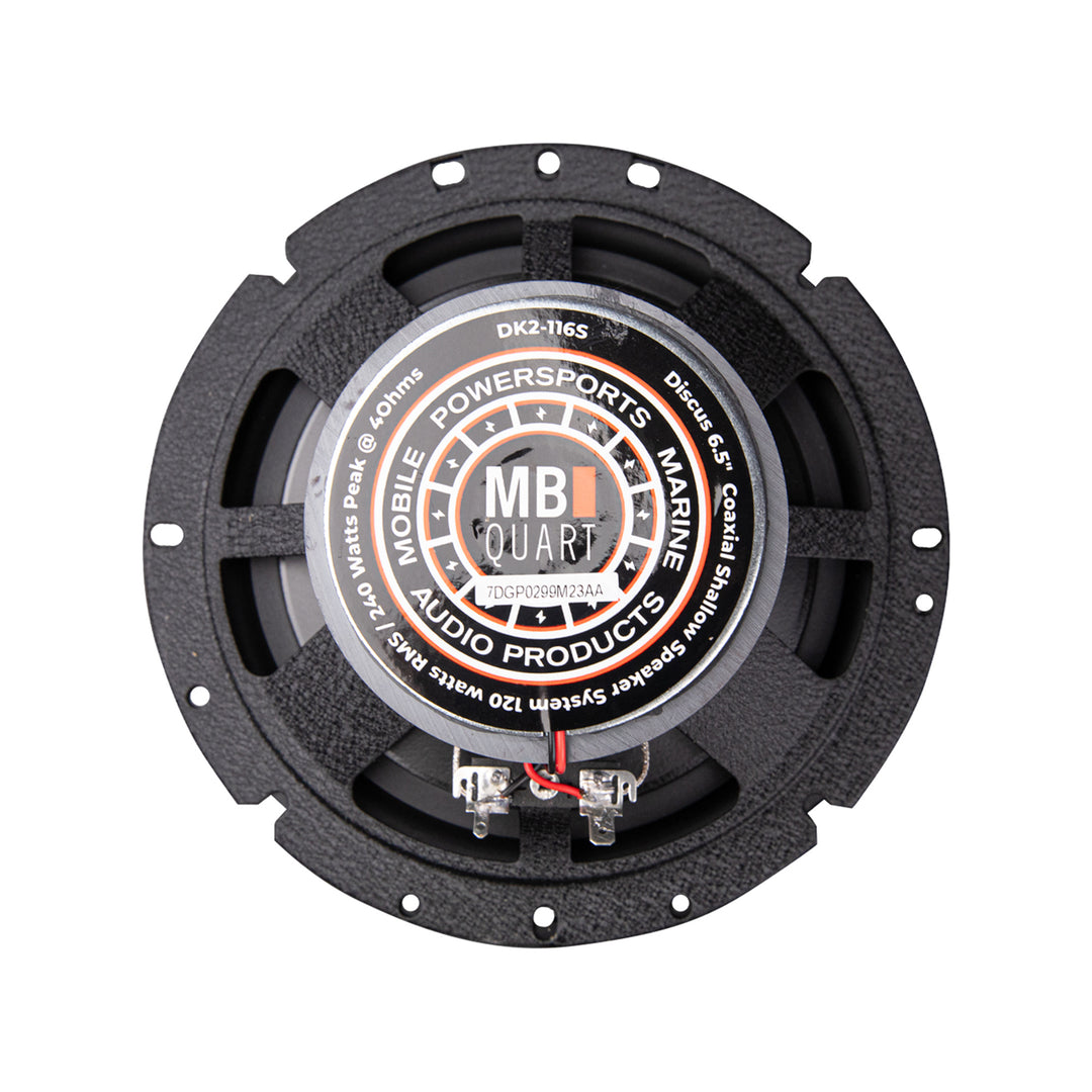MB Quart DK2-116S Discus 6.5-Inch Shallow Mount 2-Way Coaxial Car Speakers - VMInnovations