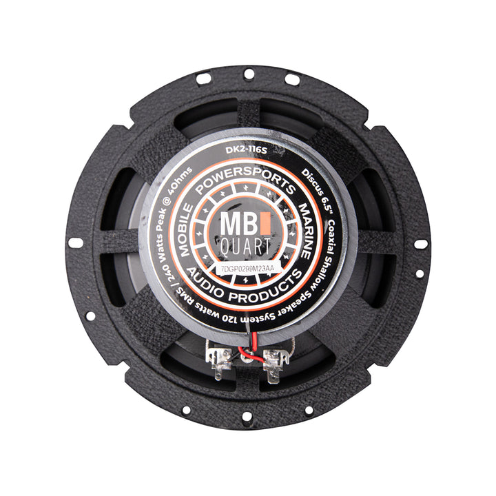 MB Quart DK2-116S Discus 6.5-Inch Shallow Mount 2-Way Coaxial Car Speakers - VMInnovations