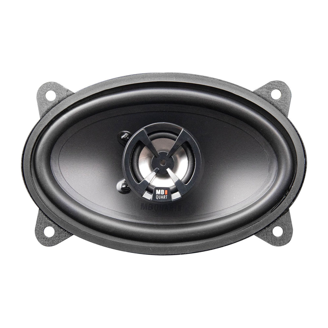 MB Quart 4x6-Inch 2 Way Car Audio Coaxial Speakers, 180W Peak Power, 88 dB, Pair