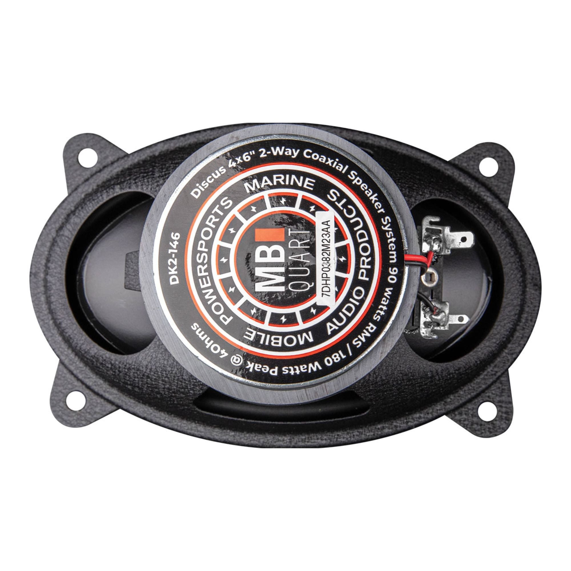 MB Quart 4x6-Inch 2 Way Car Audio Coaxial Speakers, 180W Peak Power, 88 dB, Pair - VMInnovations