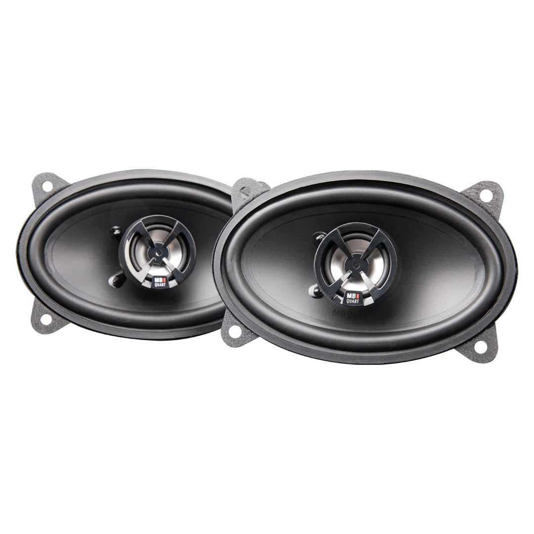 MB Quart 4x6-Inch 2 Way Car Audio Coaxial Speakers, 180W Peak Power, 88 dB, Pair