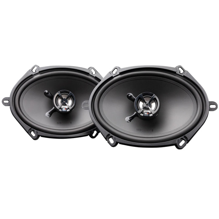 MB Quart Discus 5x7" & 6x8" 2 Way Car Audio Coaxial Speakers, 100W Peak, Pair